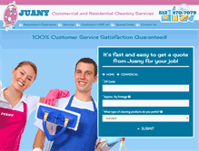 Tablet Screenshot of juanycleaningservice.com